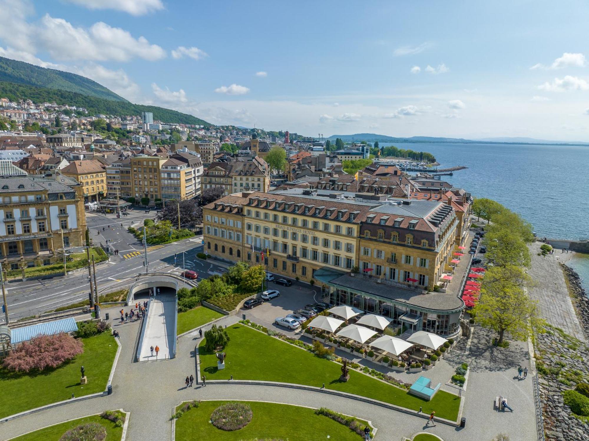 Beau Rivage Hotel Neuchatel Ngoại thất bức ảnh Aerial view of the hotel